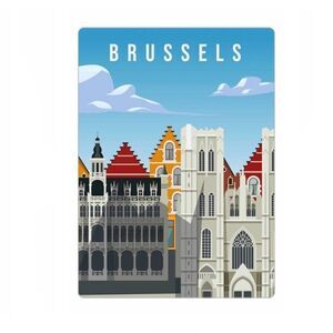 Brussels Belgium Souvenir Magnet